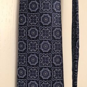 Burma Bibas Navy Patterned Neck Tie